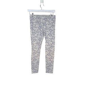 Aerie Gray Floral Leggings Size Medium